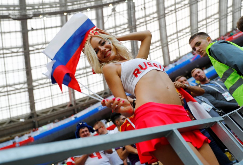 Fans of the 2018 World Cup Natalya Nemchinova