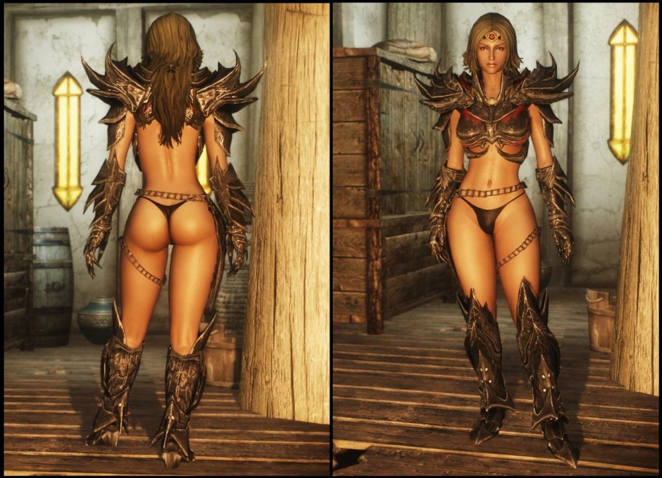 Skyrim Women's armor CBBE