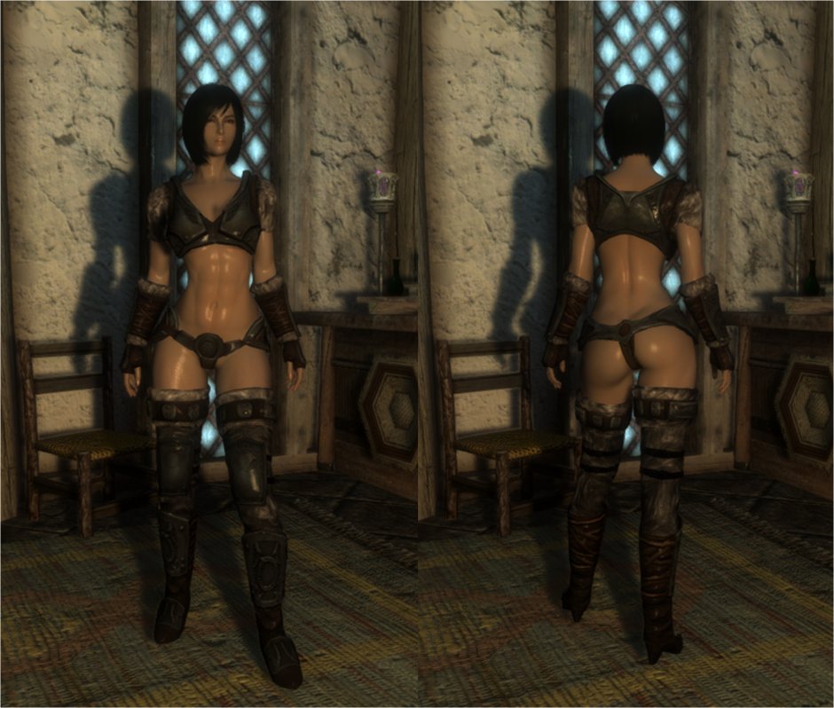 Skyrim UNP maid costume