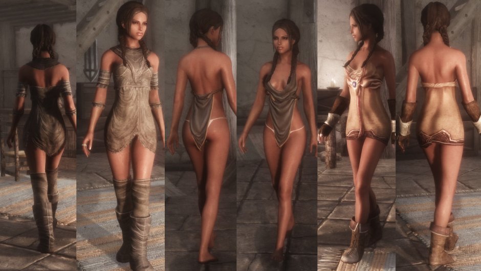 UNP mini dress Skyrim SE