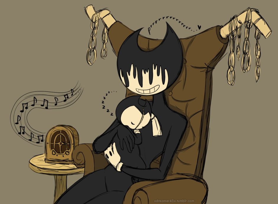 Bendy Demon Art and Henry