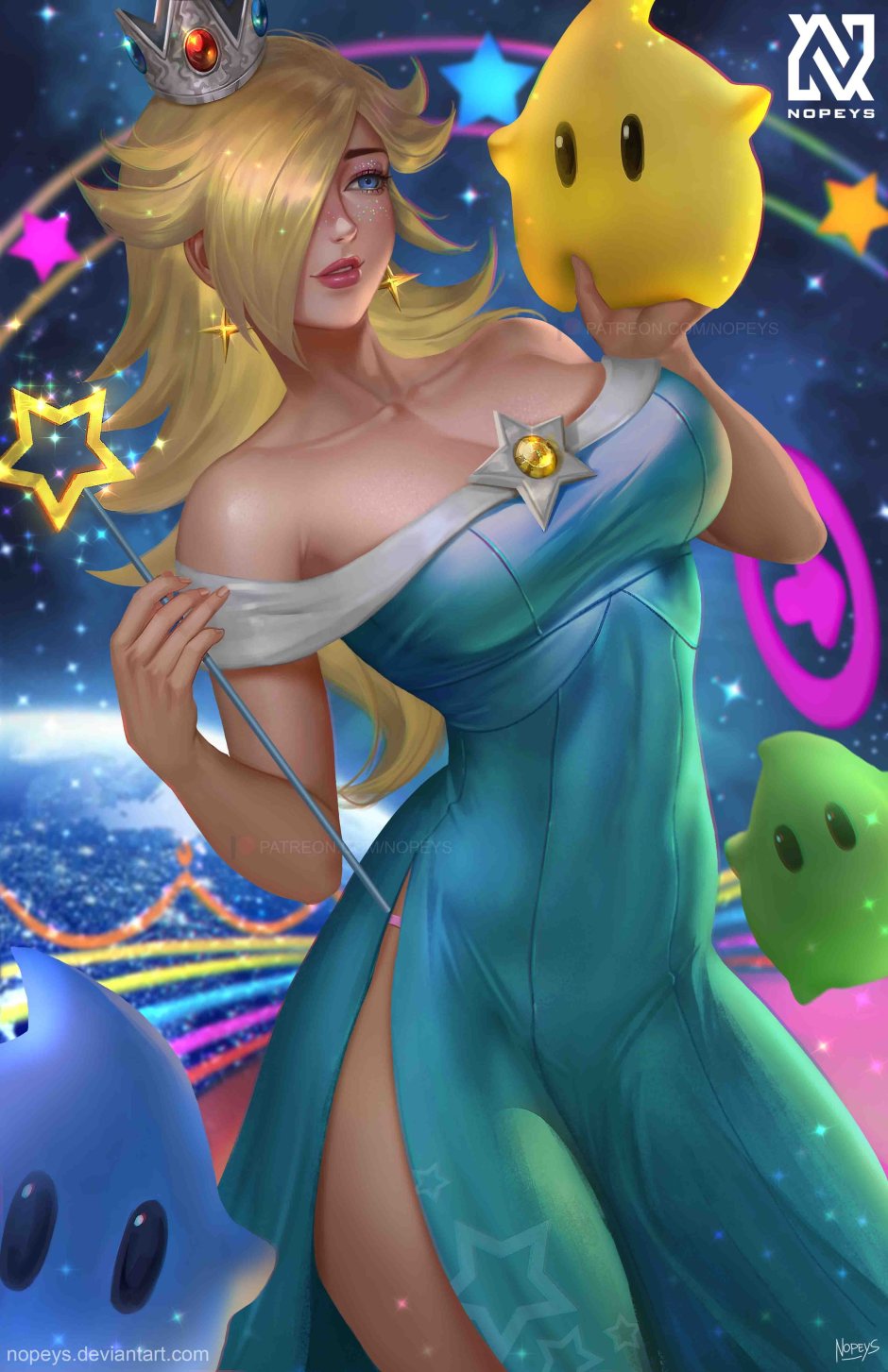 Mario Princess Rosalina Tits