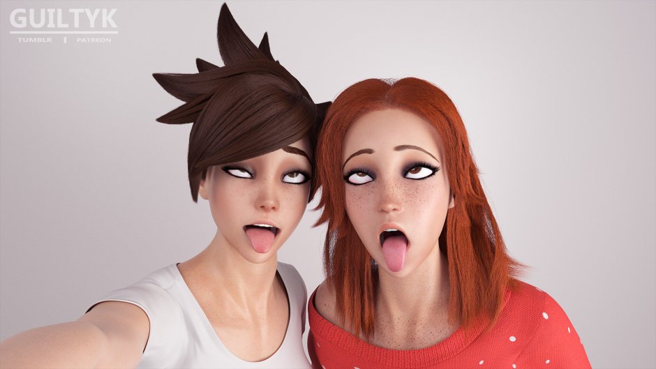 Overvotch Tracer Ahegao