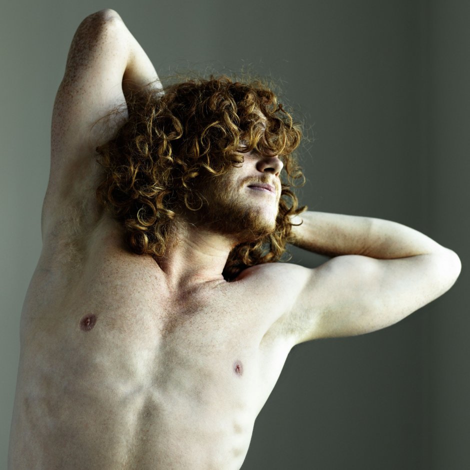 Naked guys with curly hair