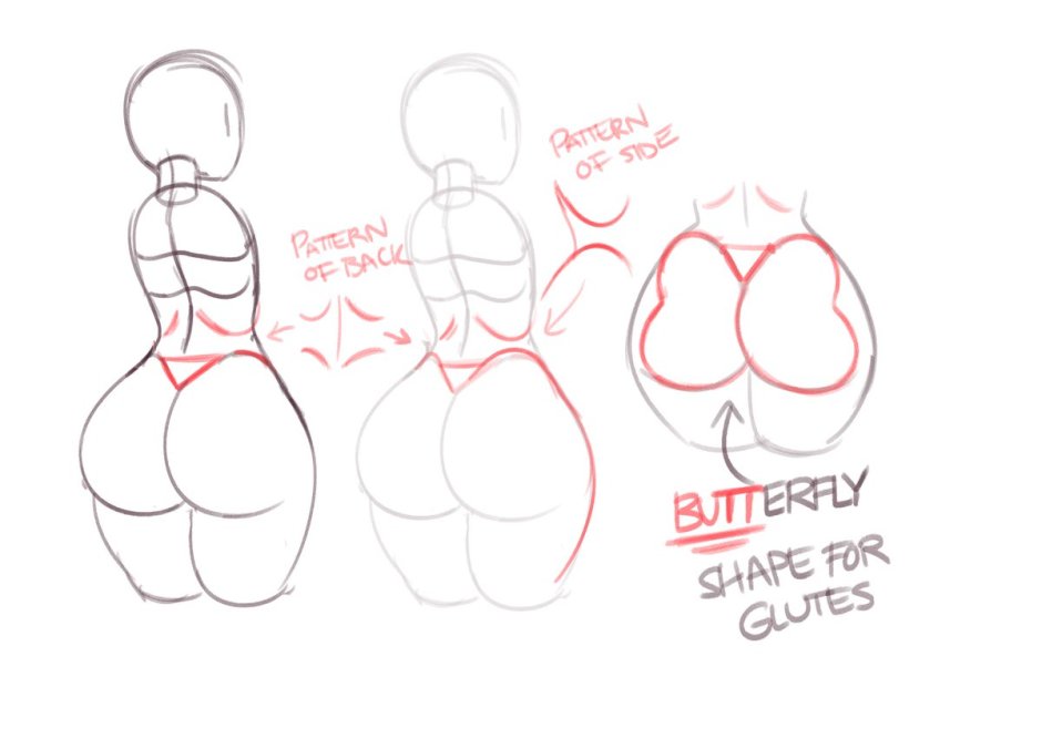 Tutorial How to Draw Female Butt