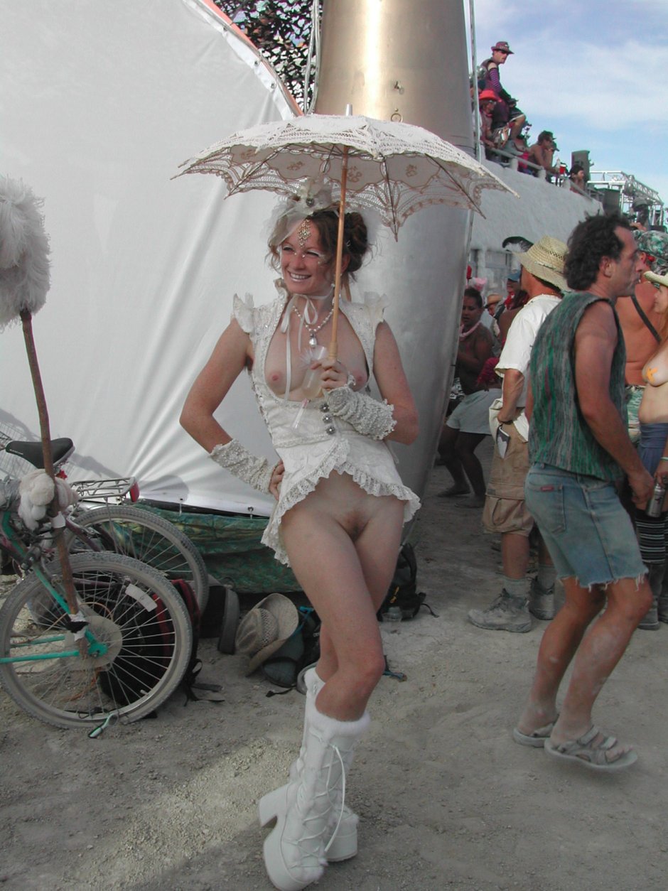 Berning Maine Festival Nude Man