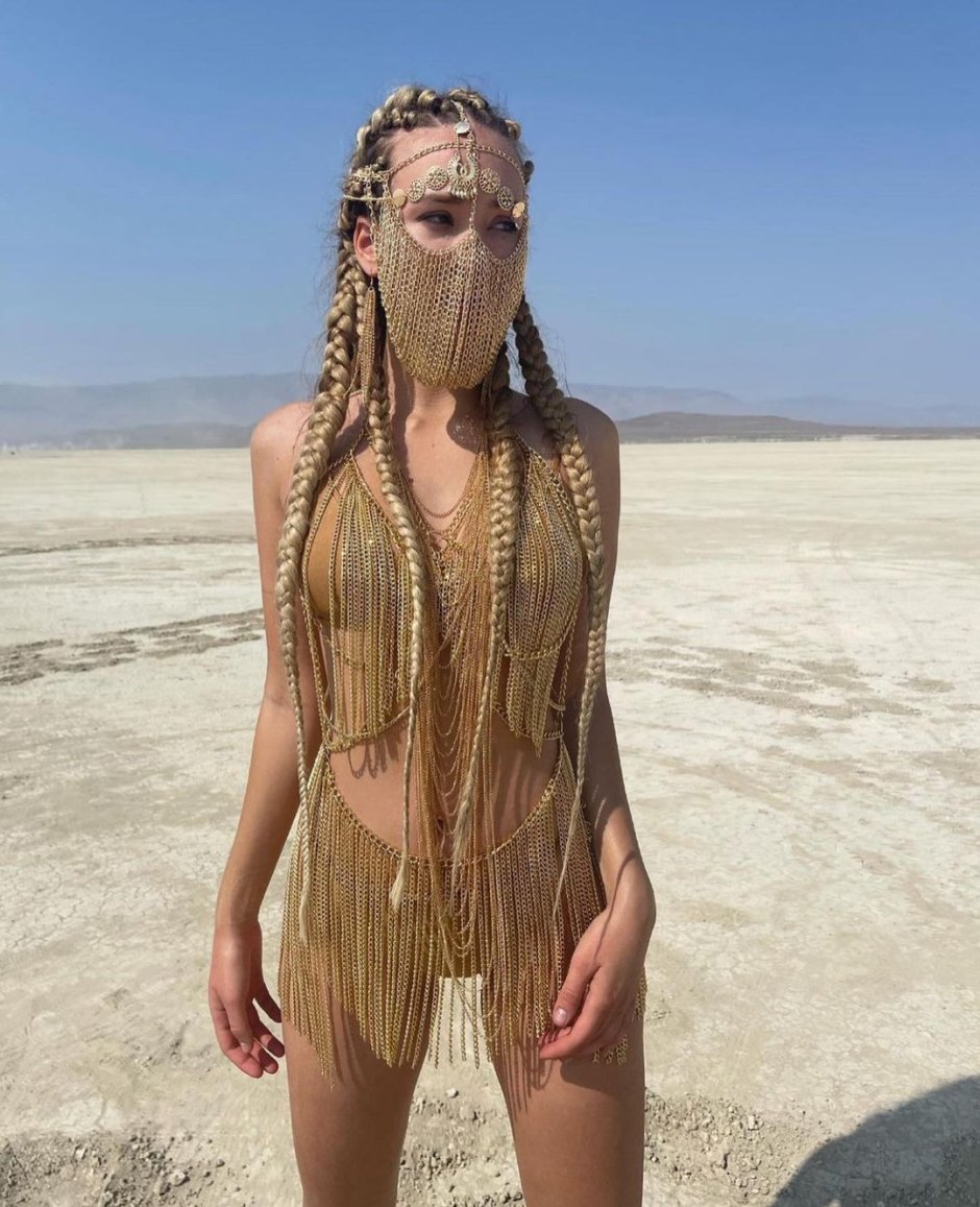 Burning Man Yoga Girls