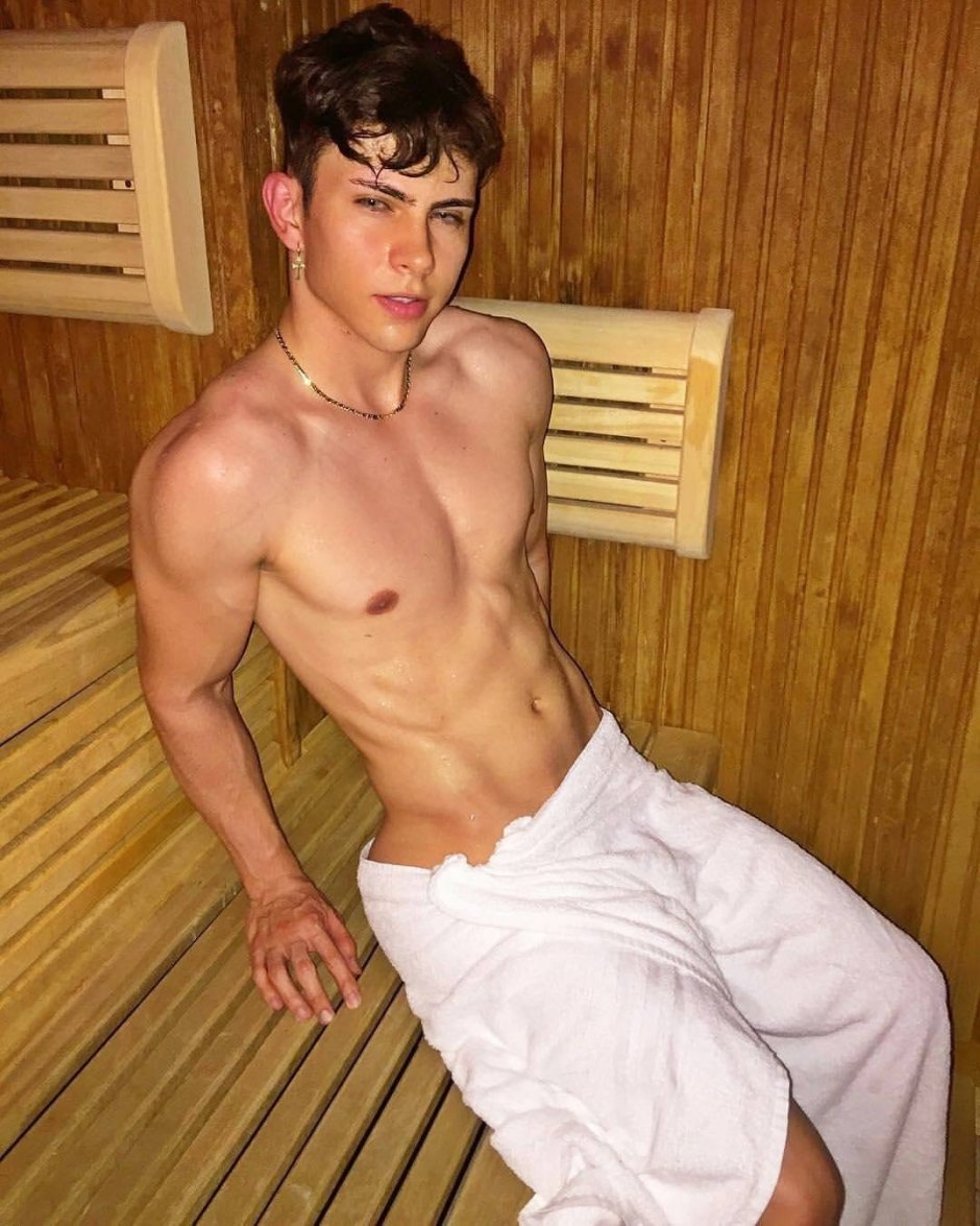Guys in the sauna