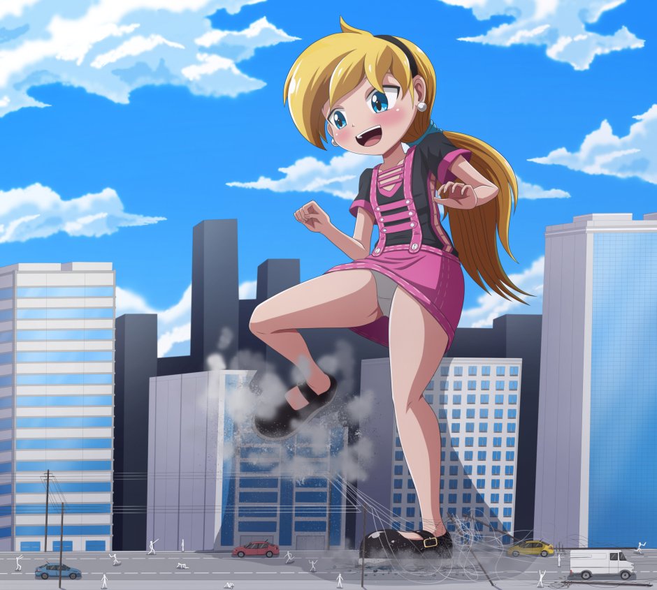 Girls giantess anime