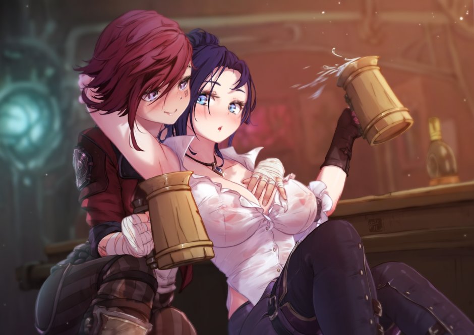 VI and Caitlyn Arcane