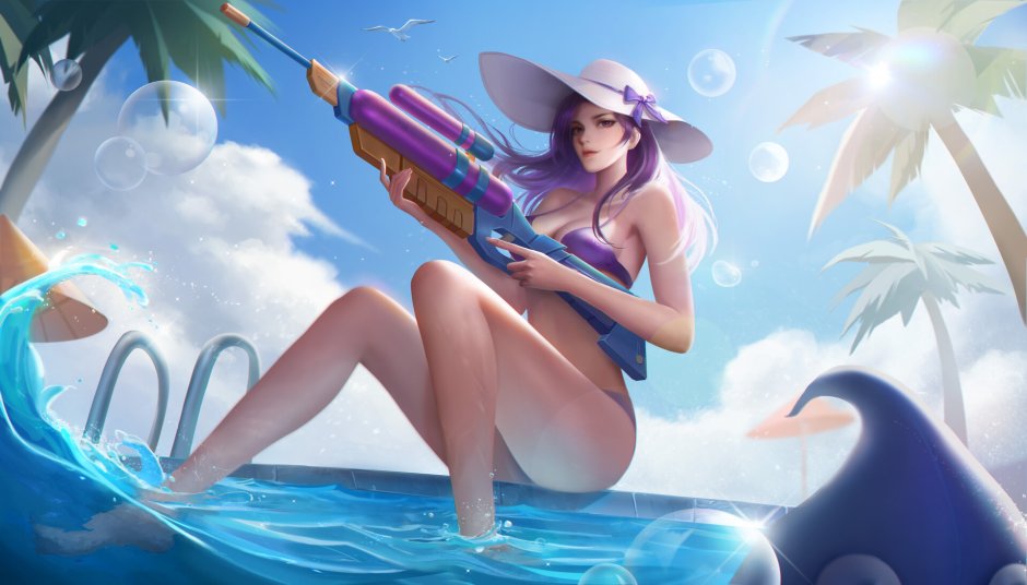 Pool Party Caitlyn Art