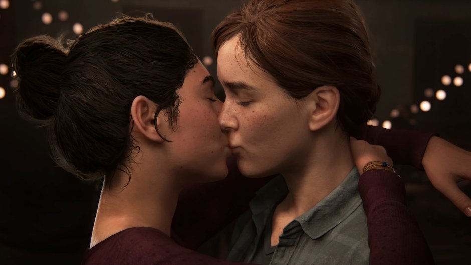 The Last of US 2 Scene with Abby and Owen