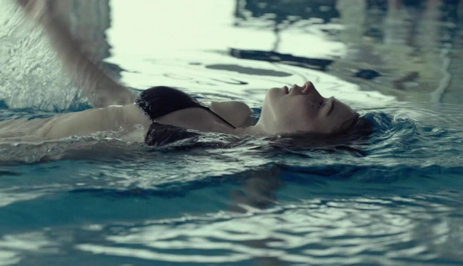 Jessica Barden in the pool