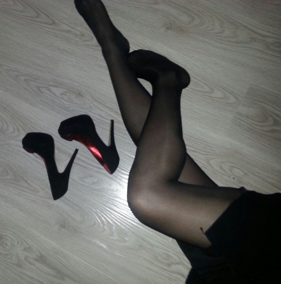 Legs of girls in stockings Homemade