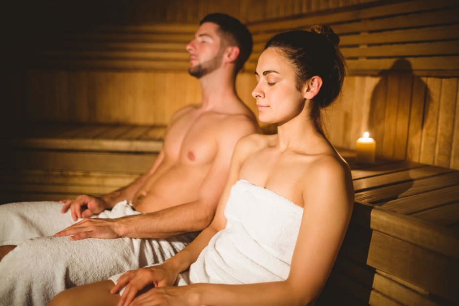 People in the bathhouse