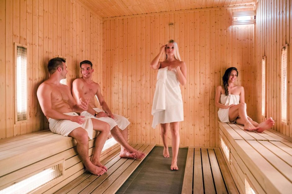 The sauna has a carnival