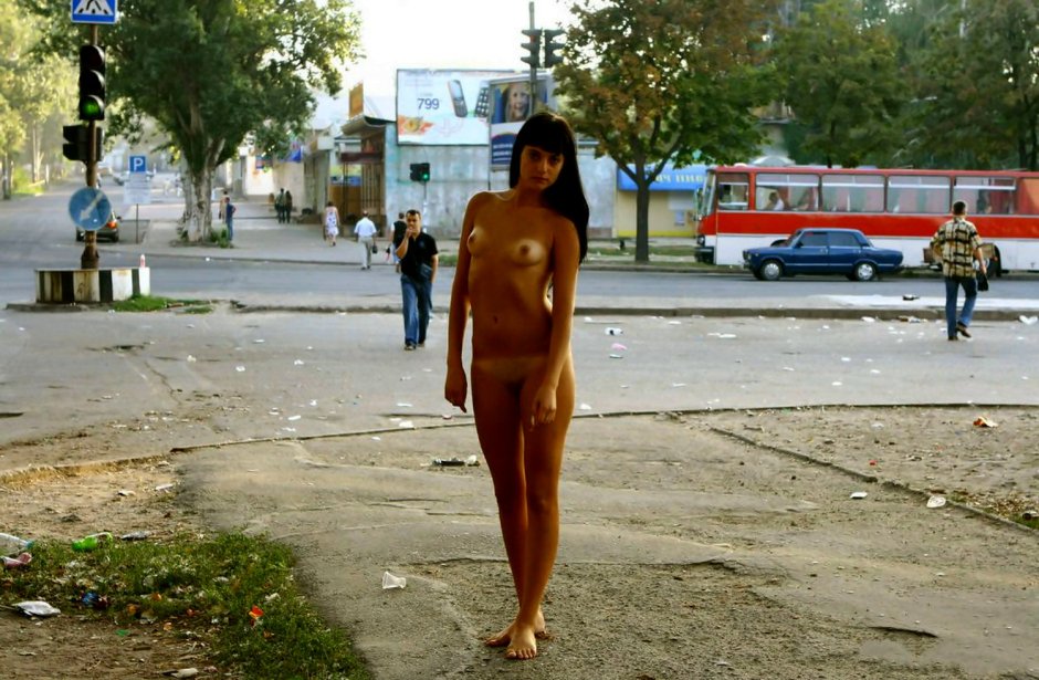 Japanese naked on the street