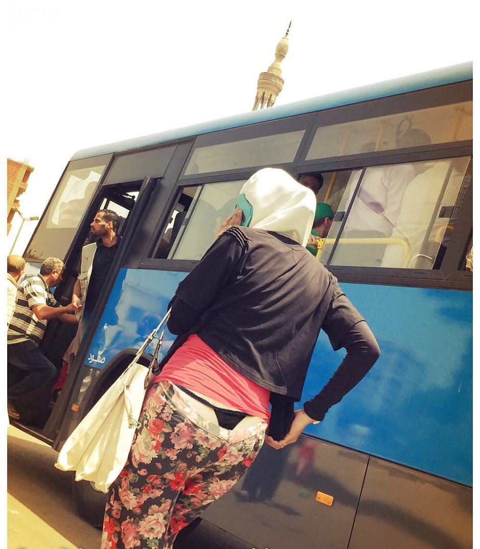 The hijab lifted