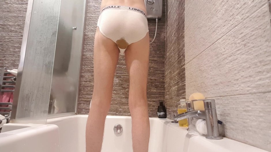 Girl pokes in panties Panty Poop