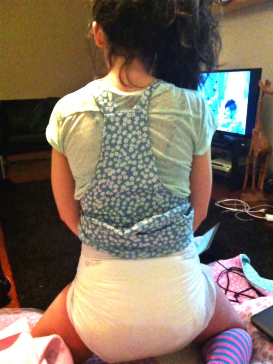 Girl on the toilet constipation