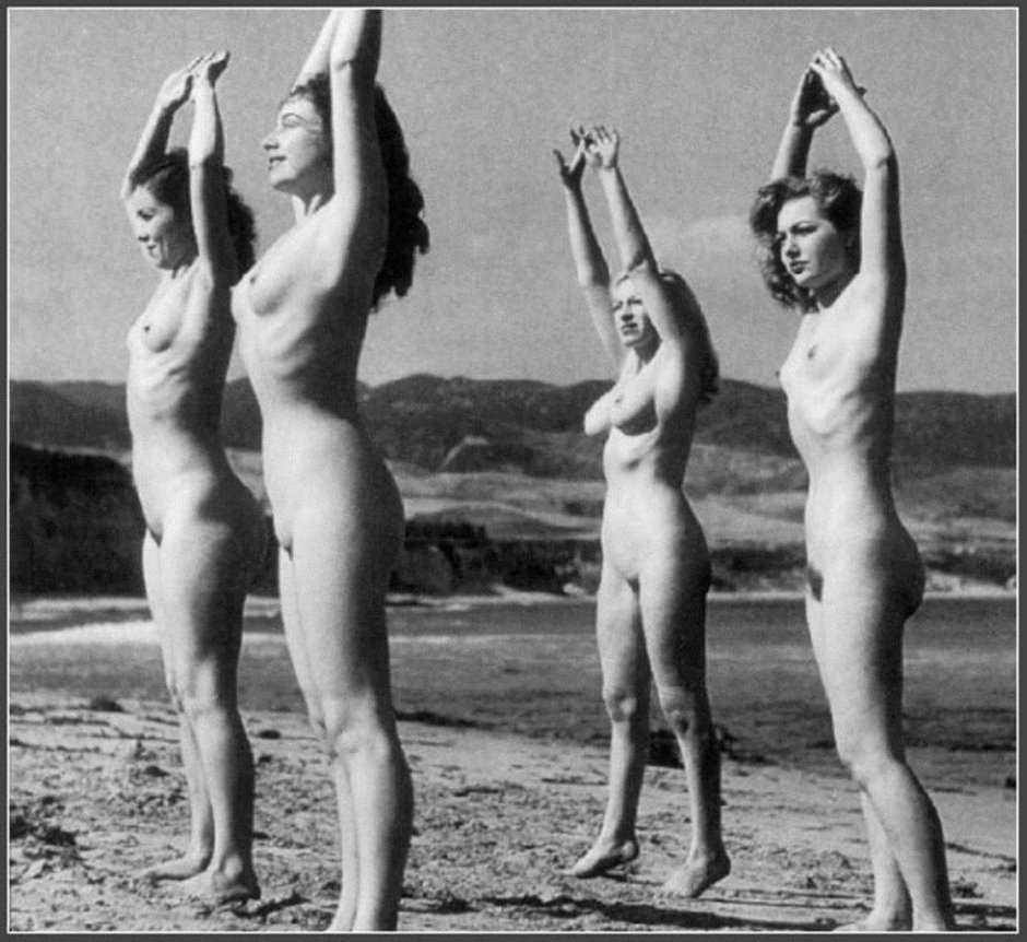 Retro nudist families