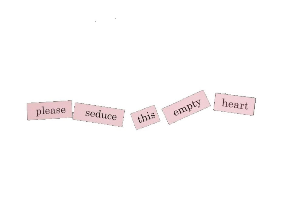 Stickers of the inscription aesthetics