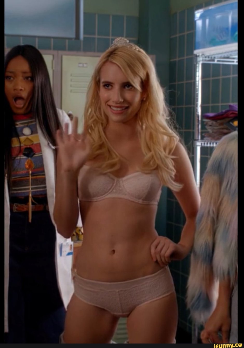 Emma Roberts in underwear