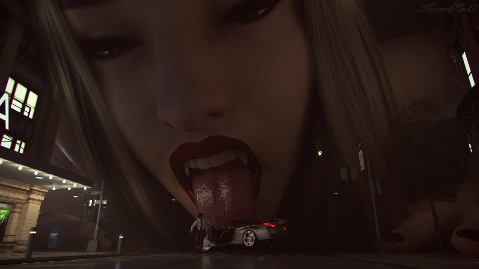 Anime giantess Vore comic