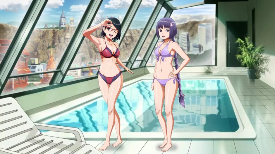 Sarada in a bikini