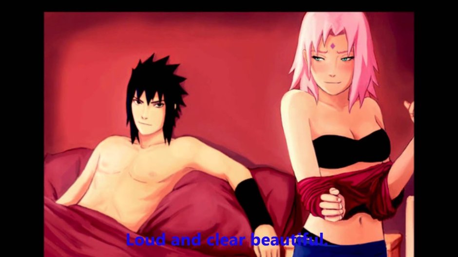 Sakura from Naruto in underwear with Sasuke