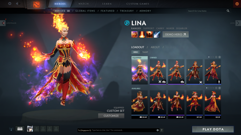 Lina Dota 2 cosplay 18
