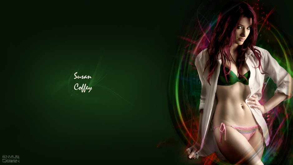 SUSAN COFFEY in green