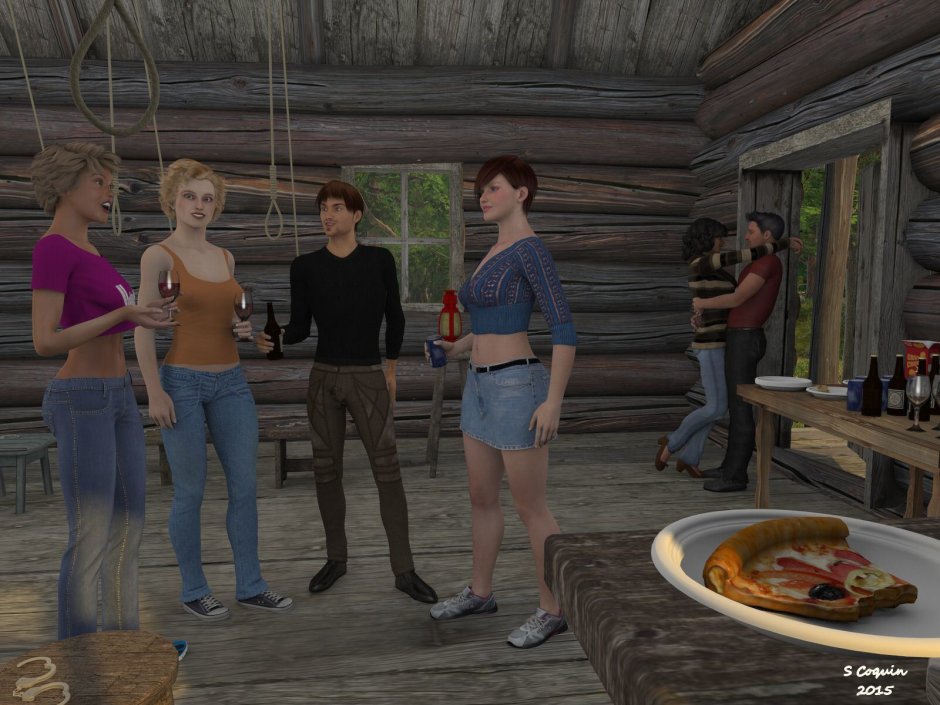 Anime 3d Hanging Girls