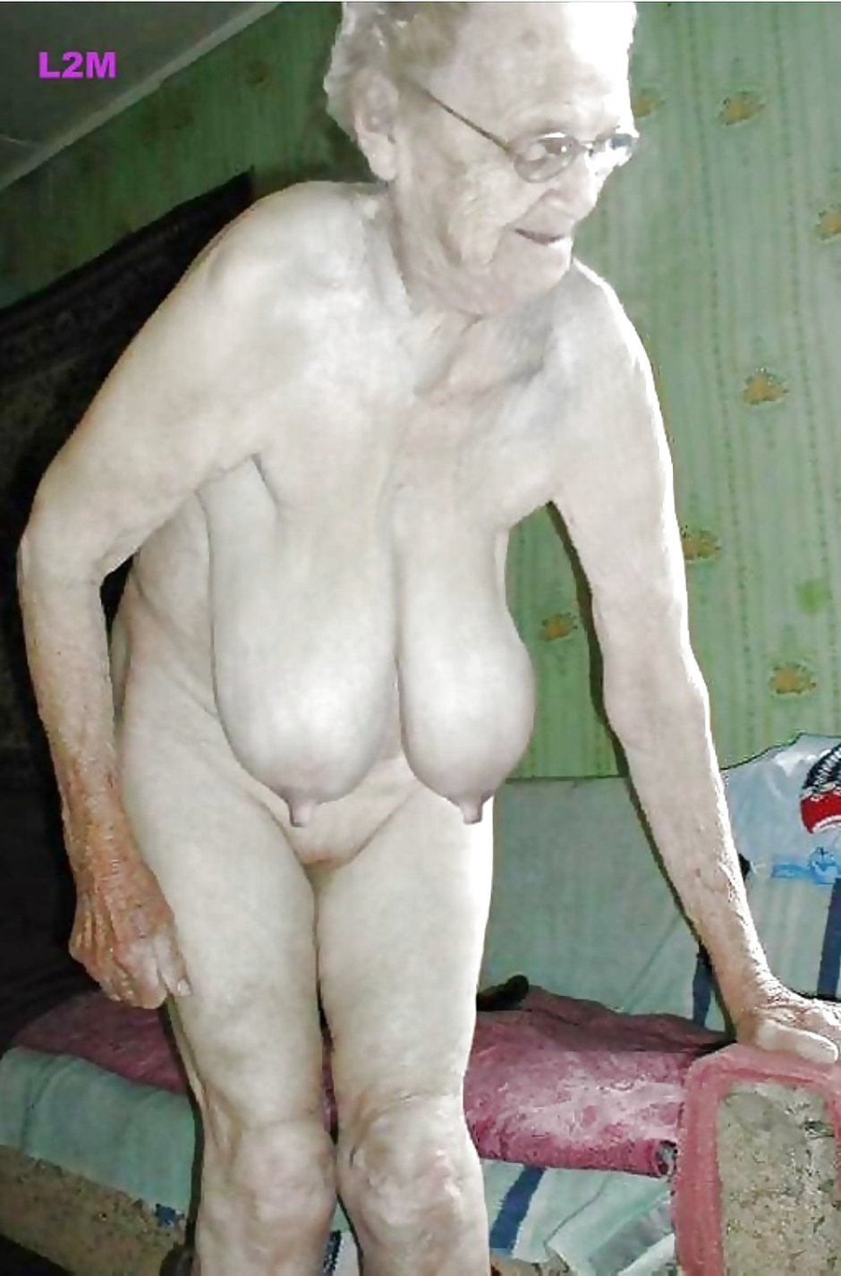 Old women with huge breasts