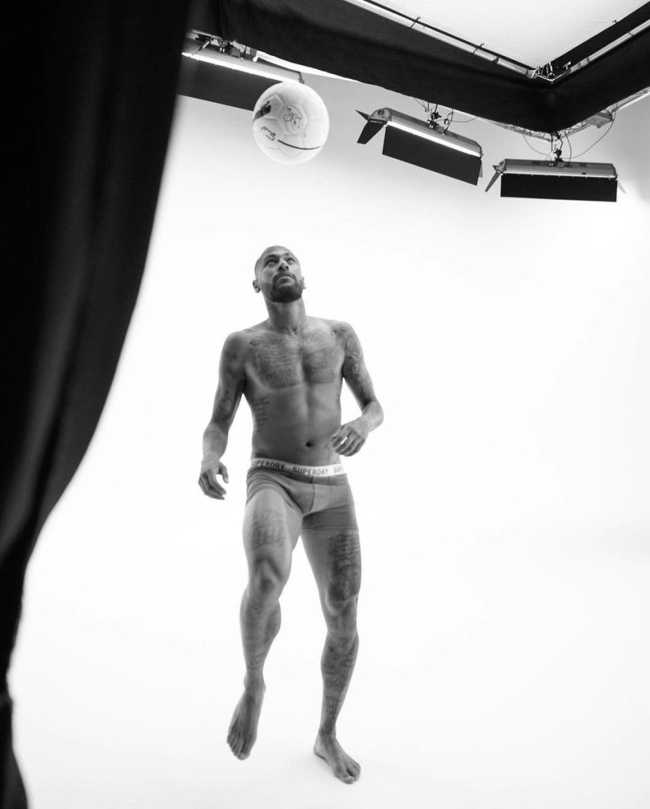 Neymar football player is naked