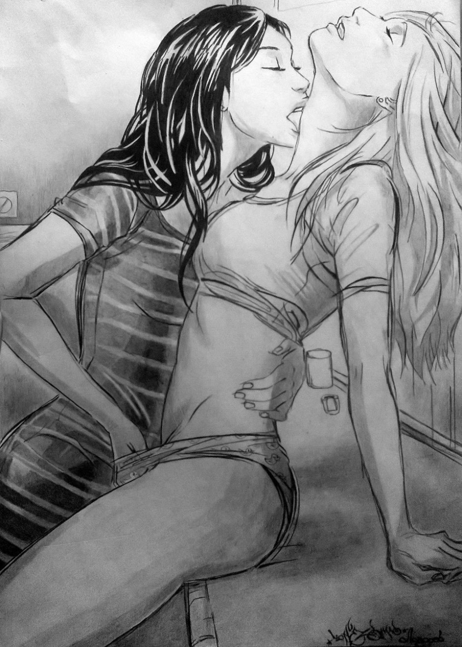 Man and woman passion