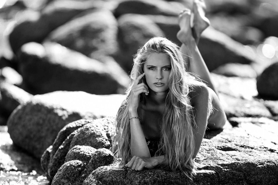 The fashion model Camilla Rochett