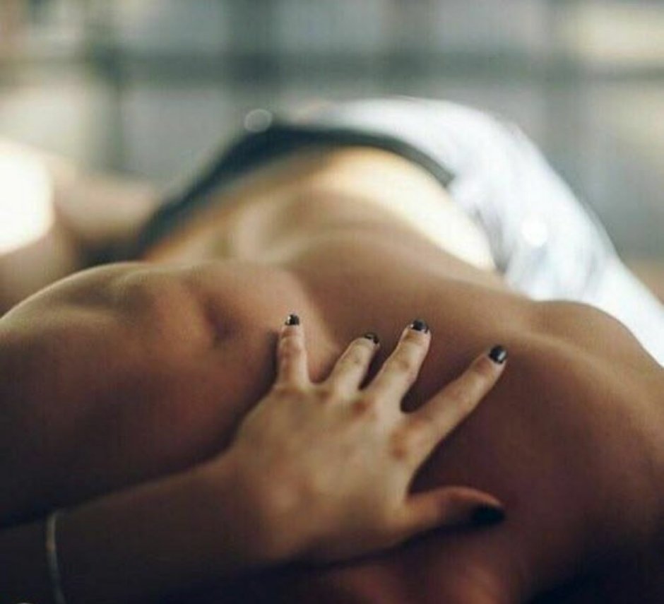 Male back in bed