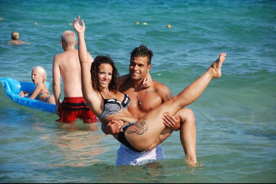 Bruna Markezini in a swimsuit