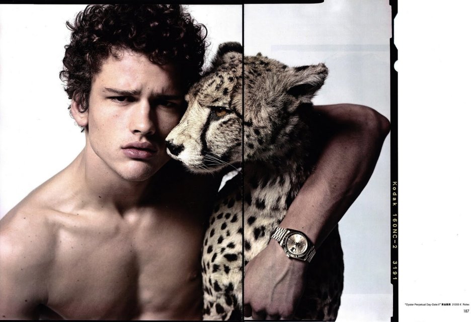 Simon Nessman with a girl