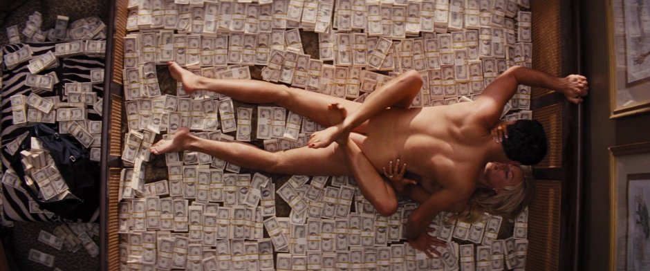 Margot Robbie Wolf with Wall Street Naked