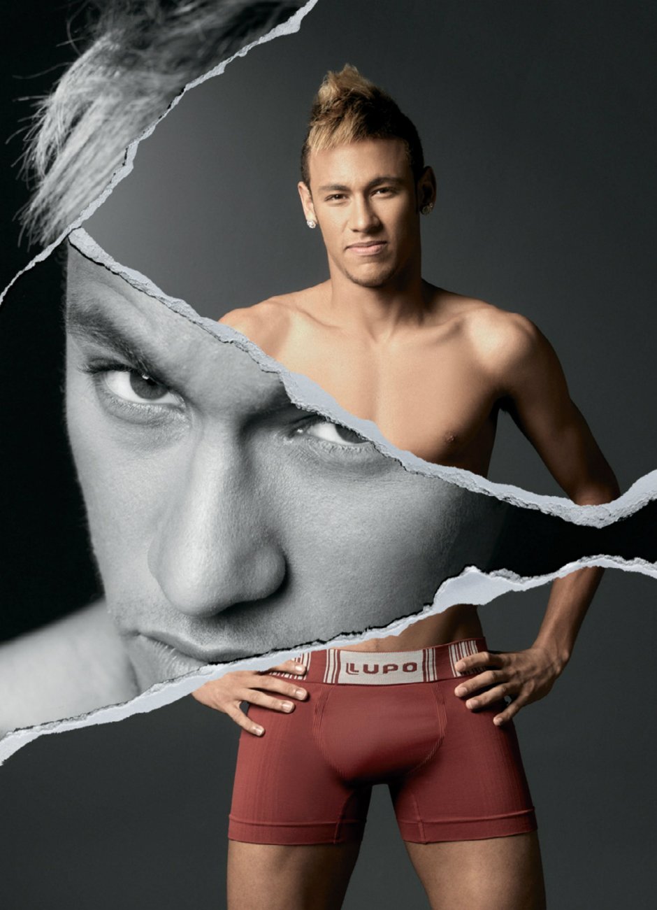 Neymar football player is naked