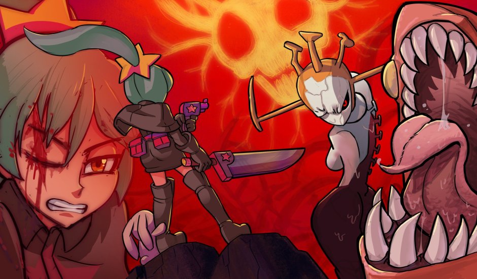 Skullgirls Beowulf and Annie