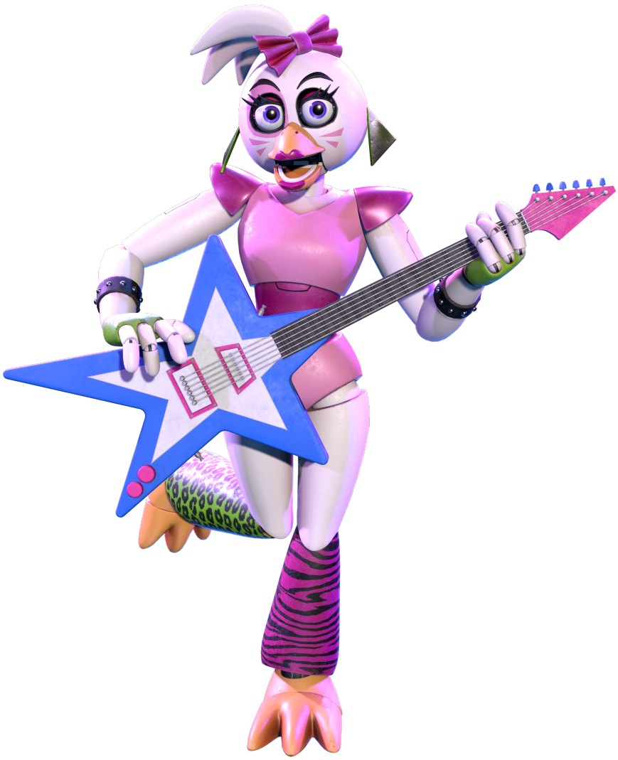 Glam Rock Chika Fnaf 9 security