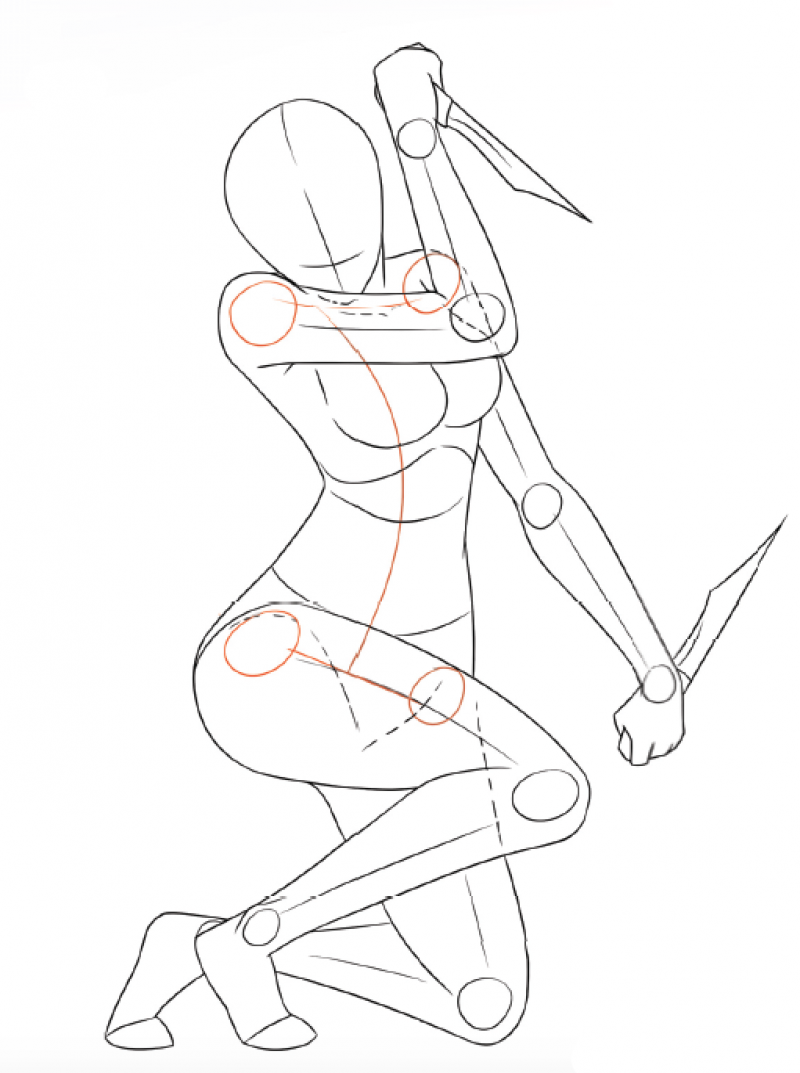 Poses for drawings