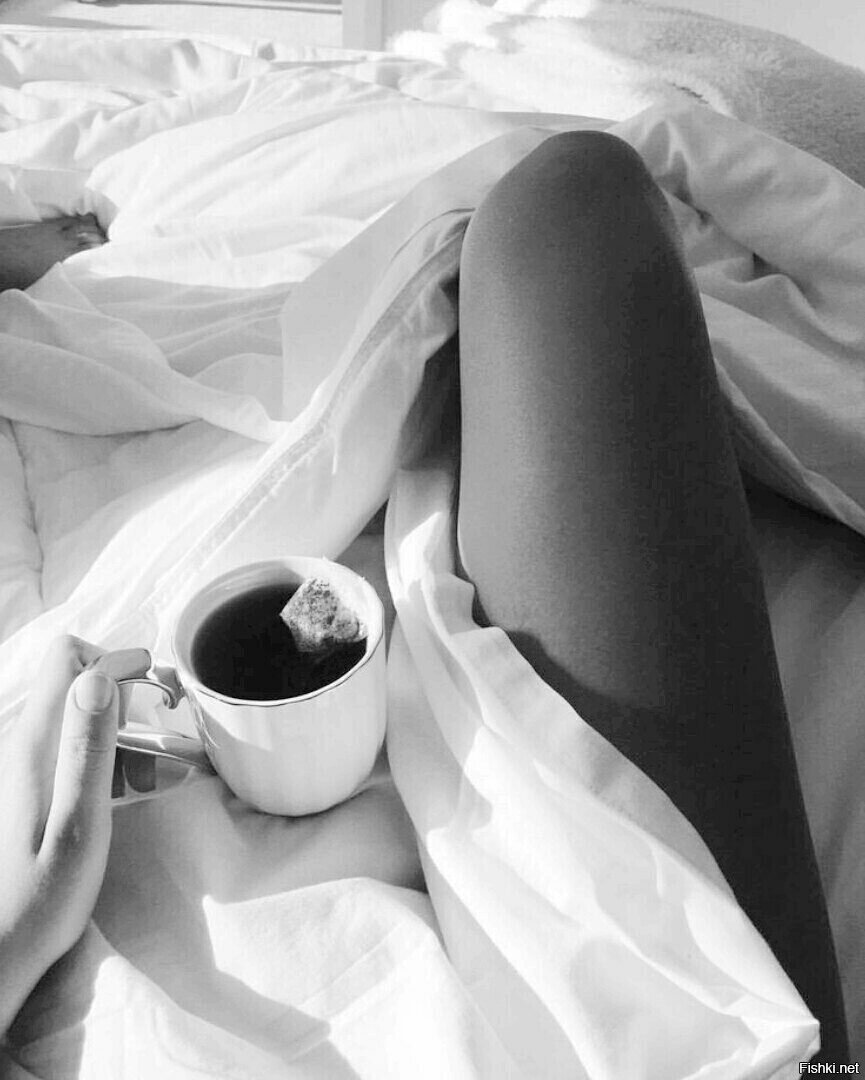 Morning coffee bed
