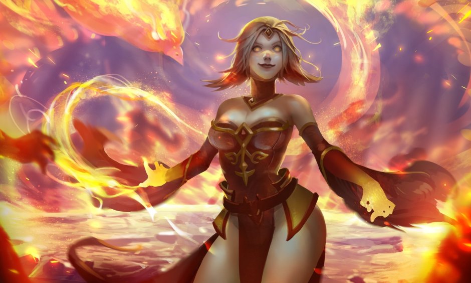 Lina Dota 2 in underwear