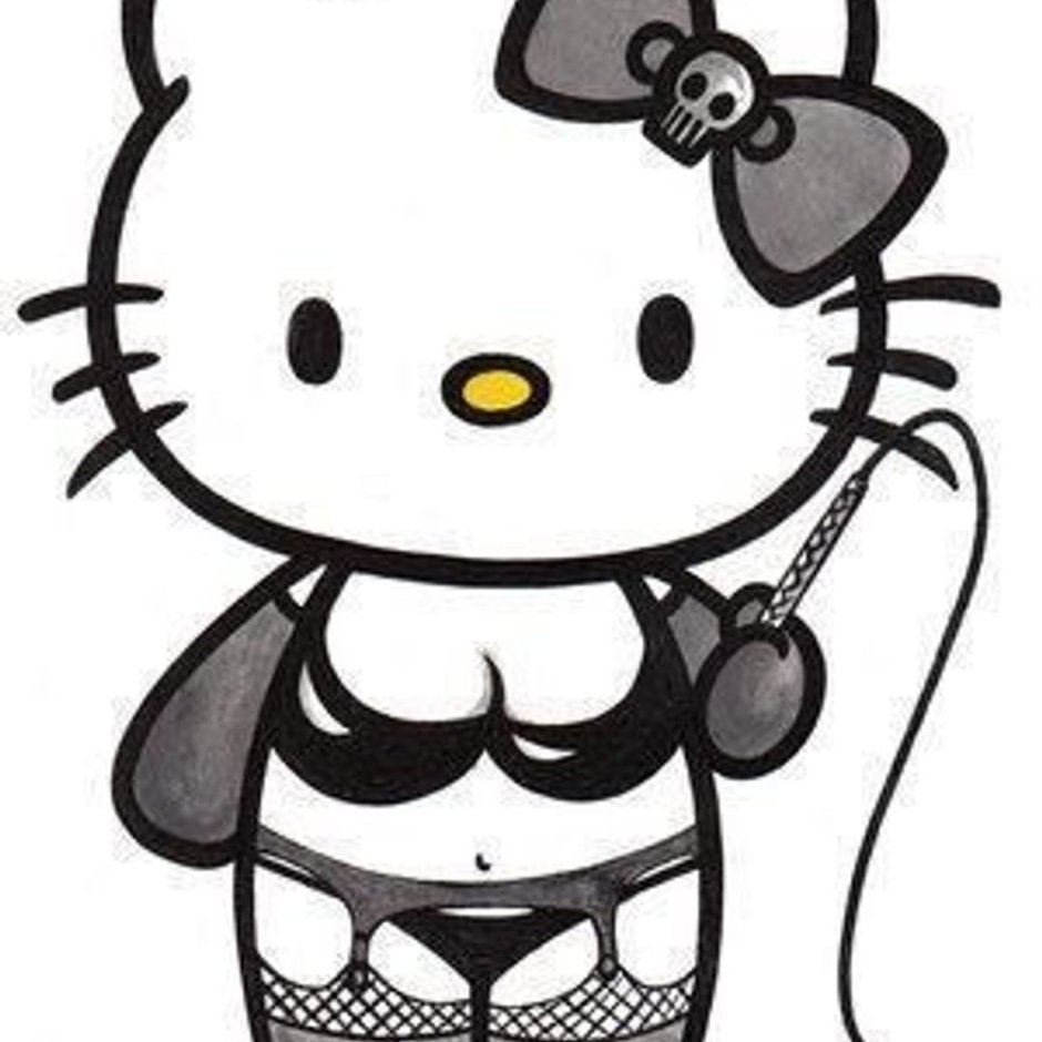 Helou Kiti black with horns