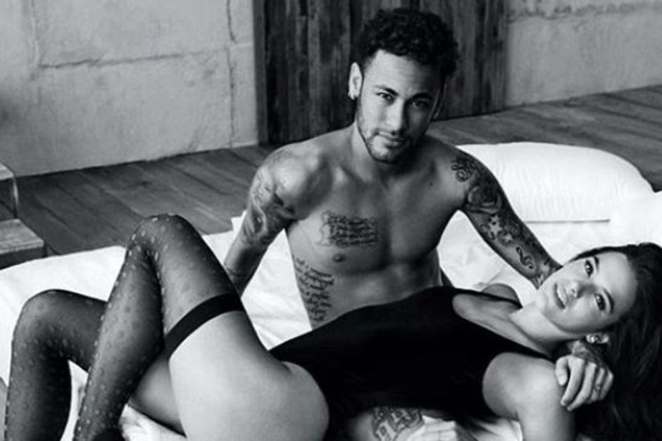 Neymar and his girlfriend Catherine