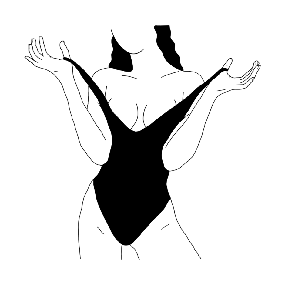 Minimalism of the girl's body